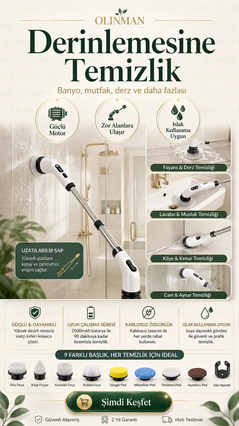 Olinman Robot Fırça Set