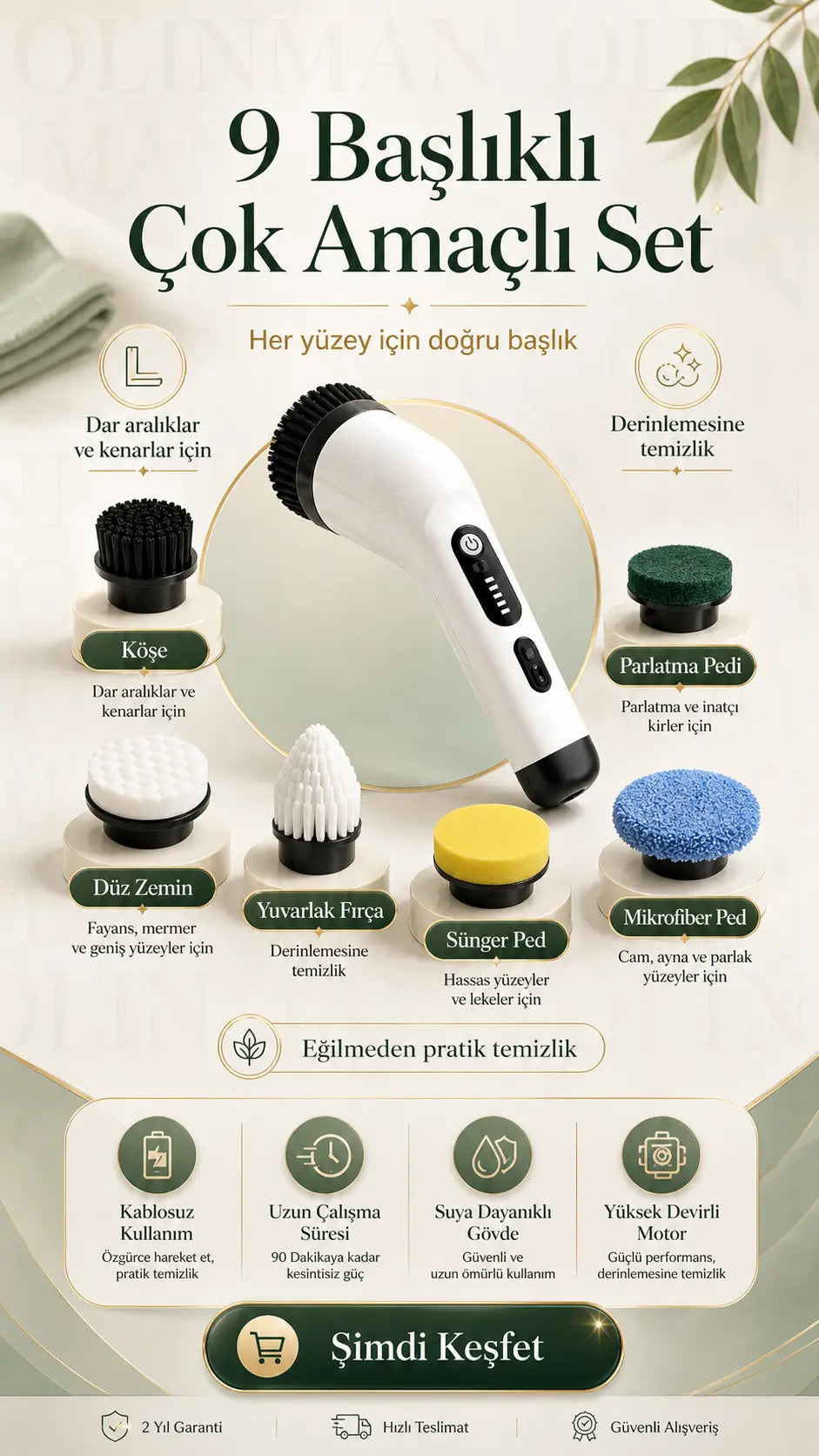 Olinman Robot Fırça Set