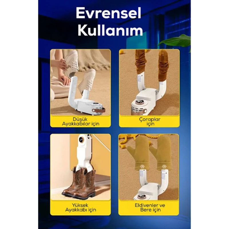 Dijital Ayakkabı Kurutma Makinesi – Isıtmalı ve Zaman Ayarlı