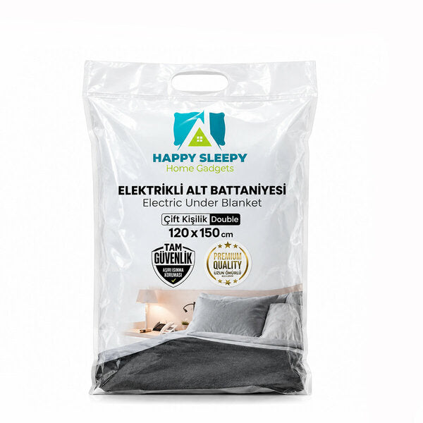 Çift Kişilik Elektrikli Battaniye – 120x150 cm Isıtıcılı Battaniye