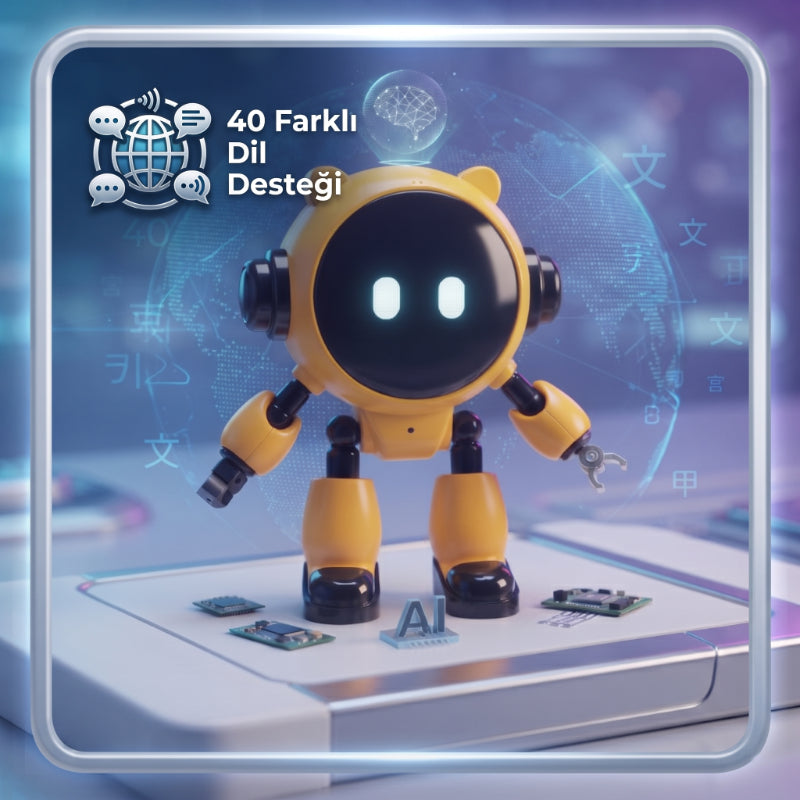 40 farklı dil destekli yapay zeka robotu ve eğitici robot oyuncak